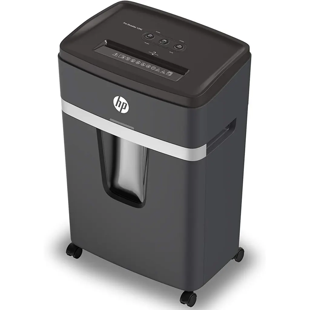 Уничтожитель документов HP Pro Shredder 12MC, A4, 80g х 12 листов, 2x15, 25 л, P-5 - фото 2