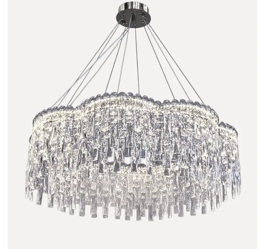 Підвісна світлодіодна кришталева люстра Artlight 8635/800CH, хром, 123 Вт, від 20-30 м² - фото 6