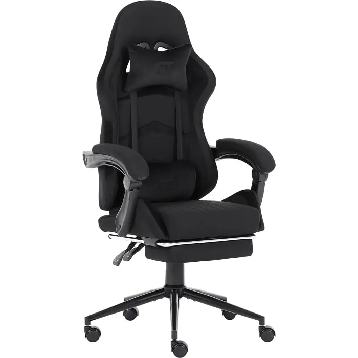 Геймерське крісло GT Racer чорне (X-2324 Fabric Black Suede) - фото 8