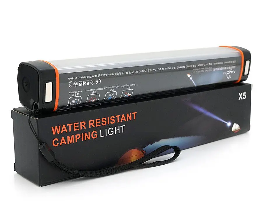 Туристический кемпинговый фонарь-лампа Voltronic X5 с функцией PowerBank, с магнитом - фото 2