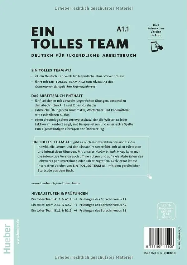 Ein tolles Team A1.1 Arbeitsbuch plus interaktive Version, - фото 2