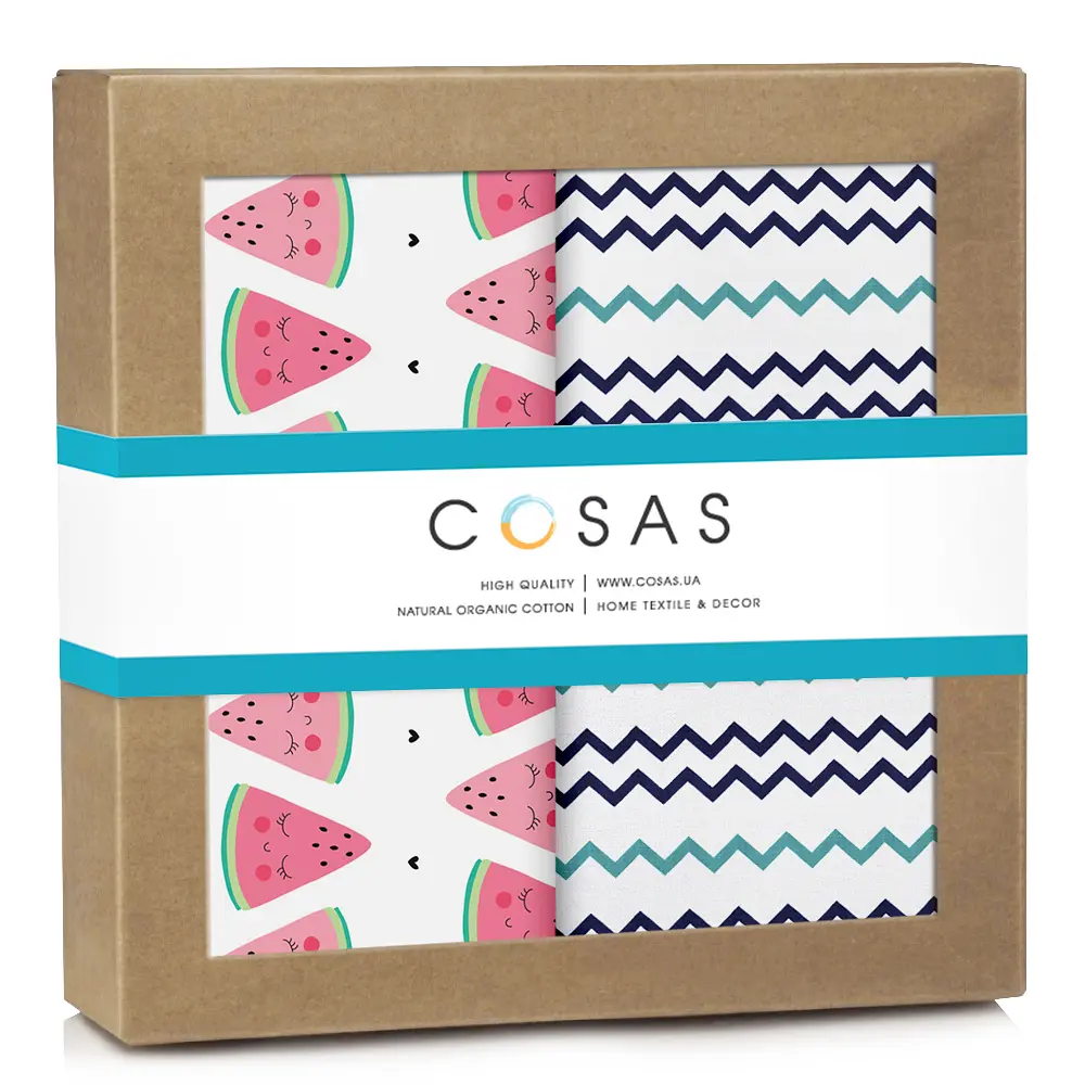 Багаторазові пелюшки дитячі WATERMELON CS2 2шт COSAS (4822052127834)