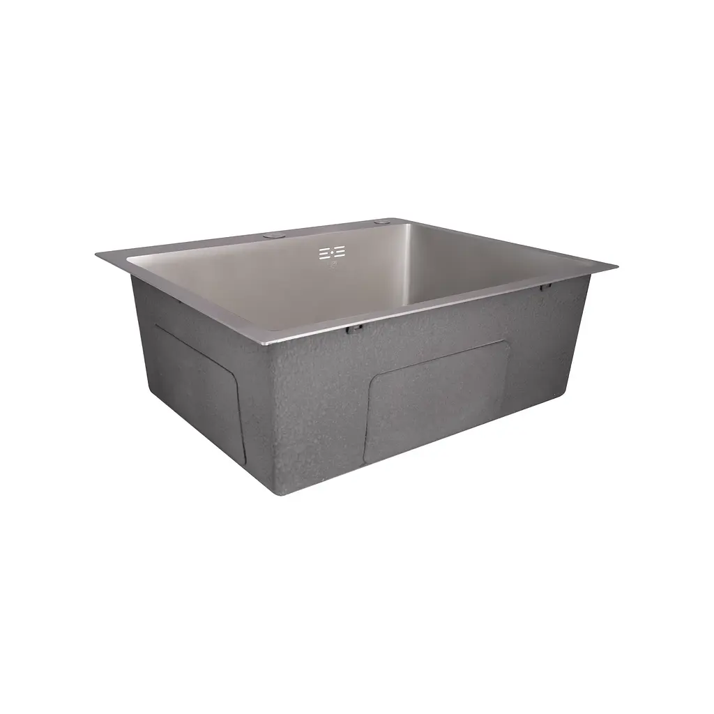 Кухонна мийка Lidz H6050G 3.0/0.8 мм Brush Grey (LDH6050GPVD3008), Сірий - фото 3