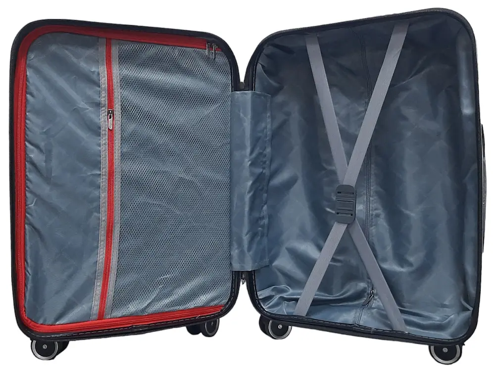 Валіза мала S+ з поліпропілену Milano bag 0305 52л Чорний - фото 4