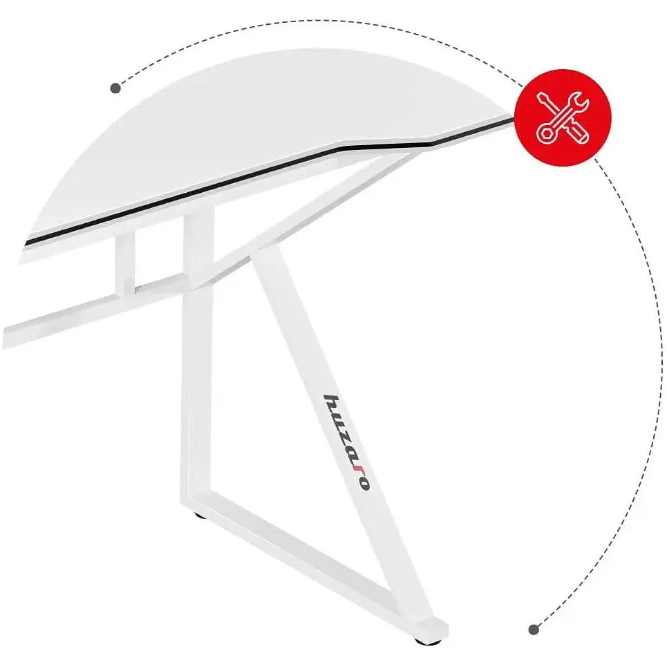 Комп'ютерний стіл Huzaro Hero 1.6 White - фото 7