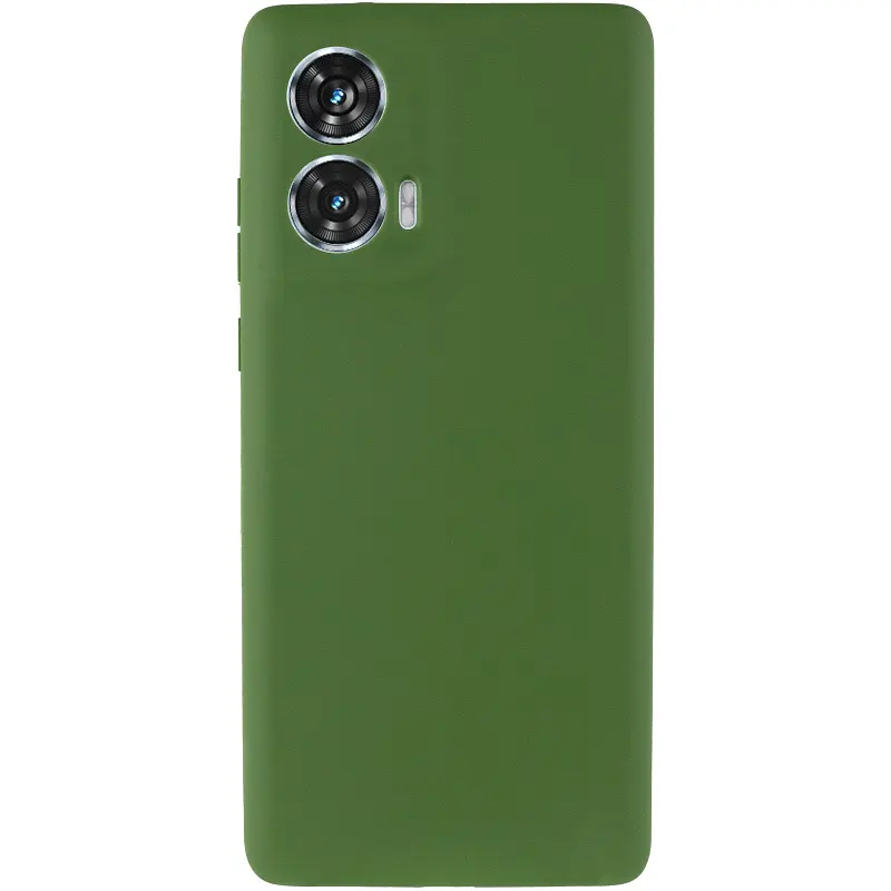 Чохол Silicone Cover Ummi Lakshmi Full Camera (AA) для Motorola Edge 50 Зелений / Dark green - фото 3