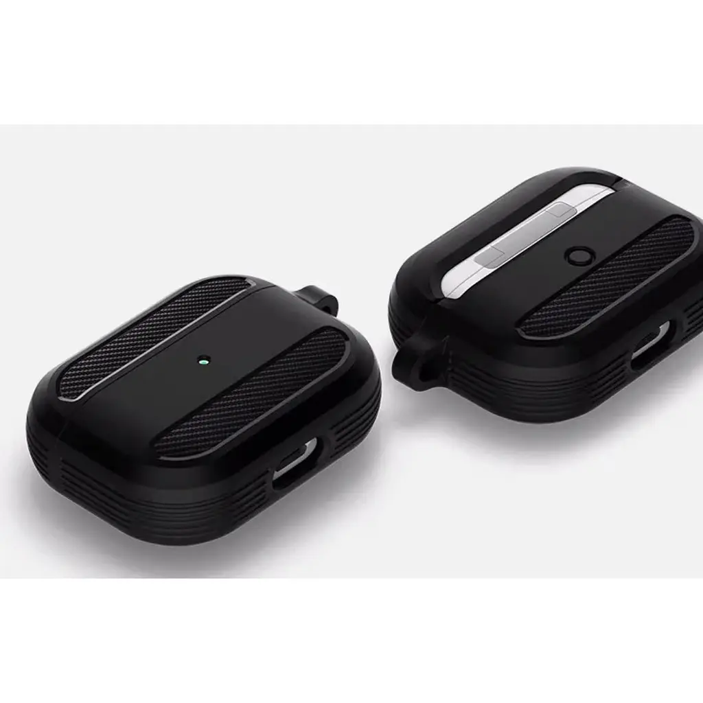 Силіконовий чохол Primo Rubber для навушників AirPods 3 (MME73) Black - фото 4