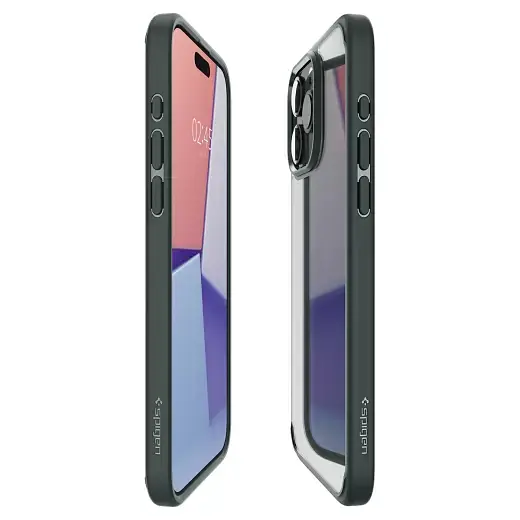 Прозрачный чехол Spigen Ultra Hybrid Abyss Green для iPhone 15 Pro Max (ACS06574) - фото 5