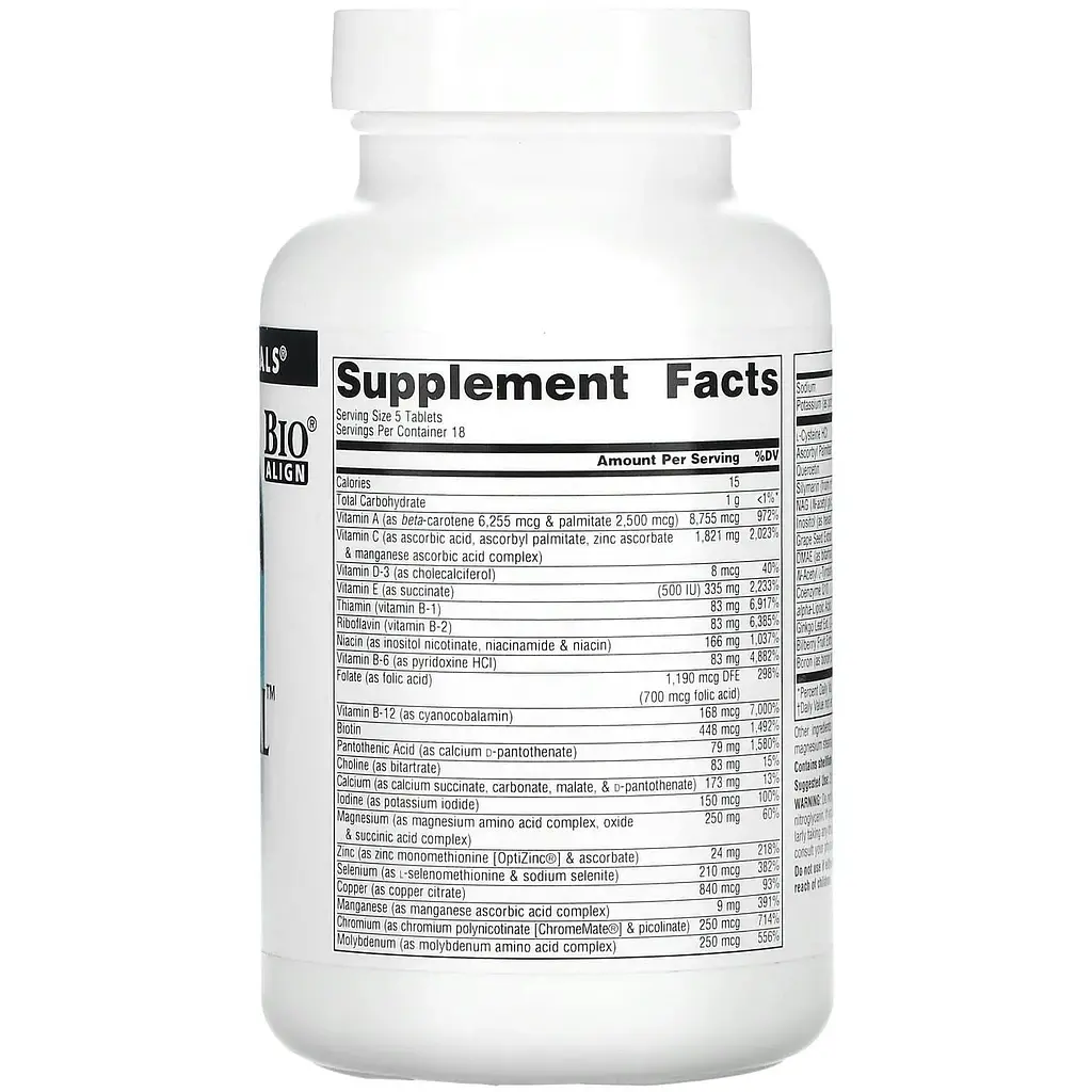 Мультивітаміни Source Naturals Elan Vital Multiple 60 таблеток - фото 3