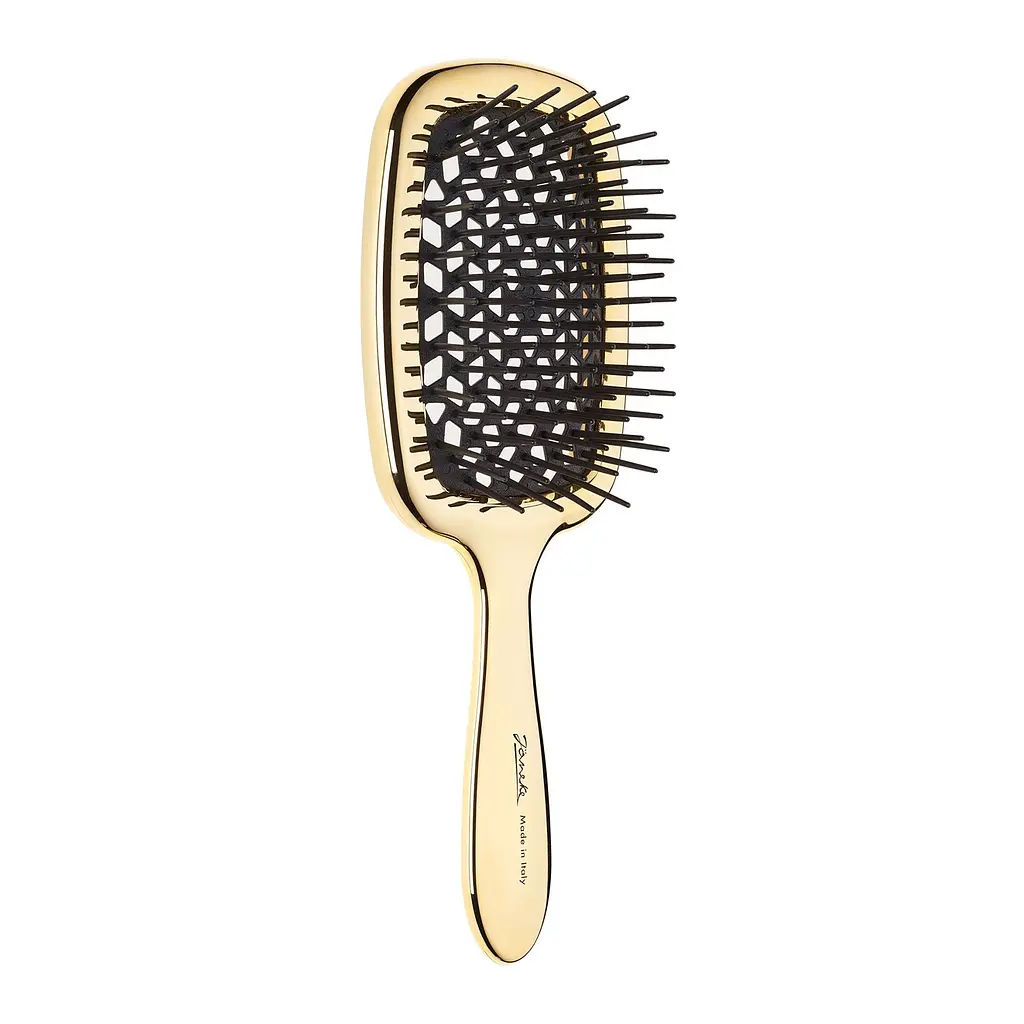 Гребінець SUPER BRUSH Золото з чорним limited Janeke