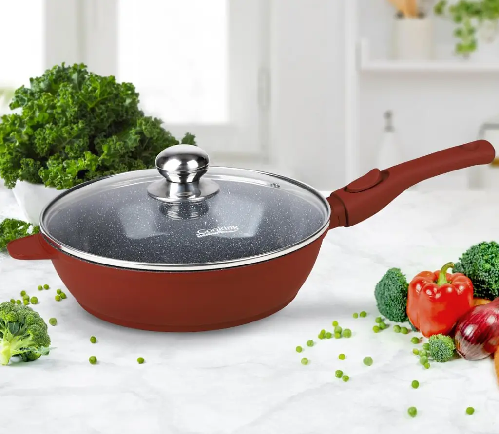 Сковорода Heinner алюмінева глибока з кришкою 26 см (HR-JLG-26T) - фото 4