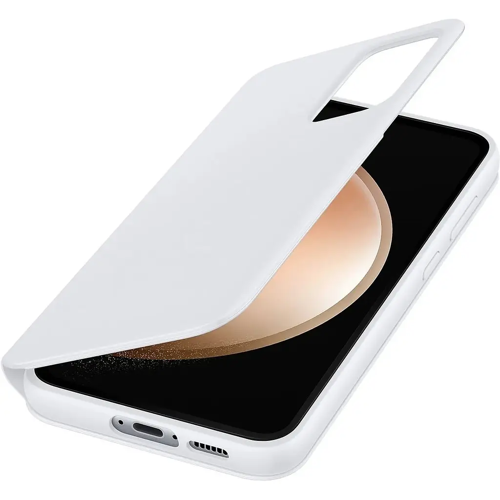 Оригінальний чохол-книжка Samsung для Galaxy S23 FE Clear View Smart Wallet Case EF-ZS711CWEGRU White - фото 3