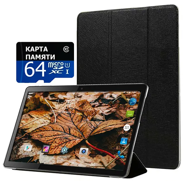 Планшет-телефон Adronix X1001 Matte Black LTE 2/32GB + Чохол-книжка + Карта пам'яті 64GB - фото 2