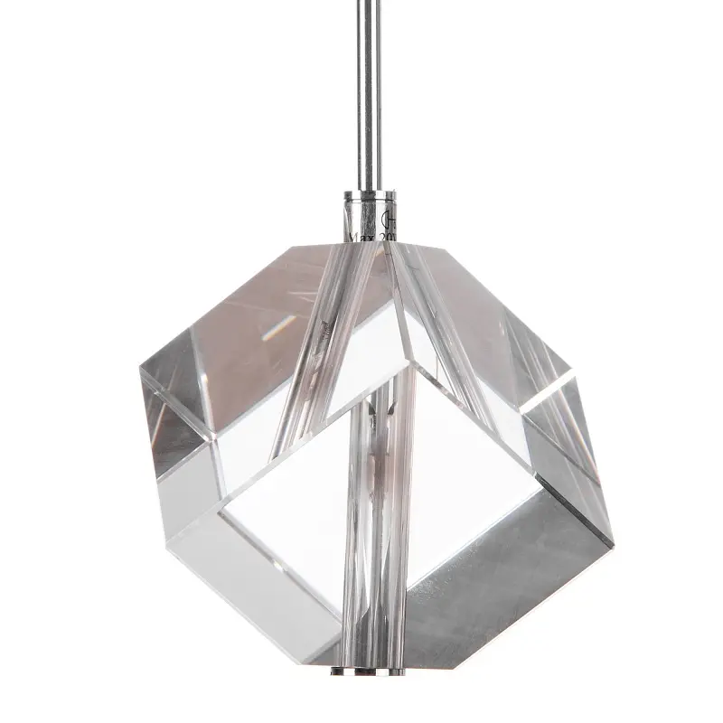 Люстра подвесная Brille галогенная в спальню G4 20W CH (BR-01165S/1) - фото 2