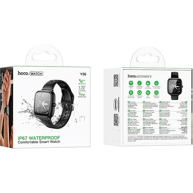 Смарт-годинник Hoco Y36 Black [169243] - фото 3