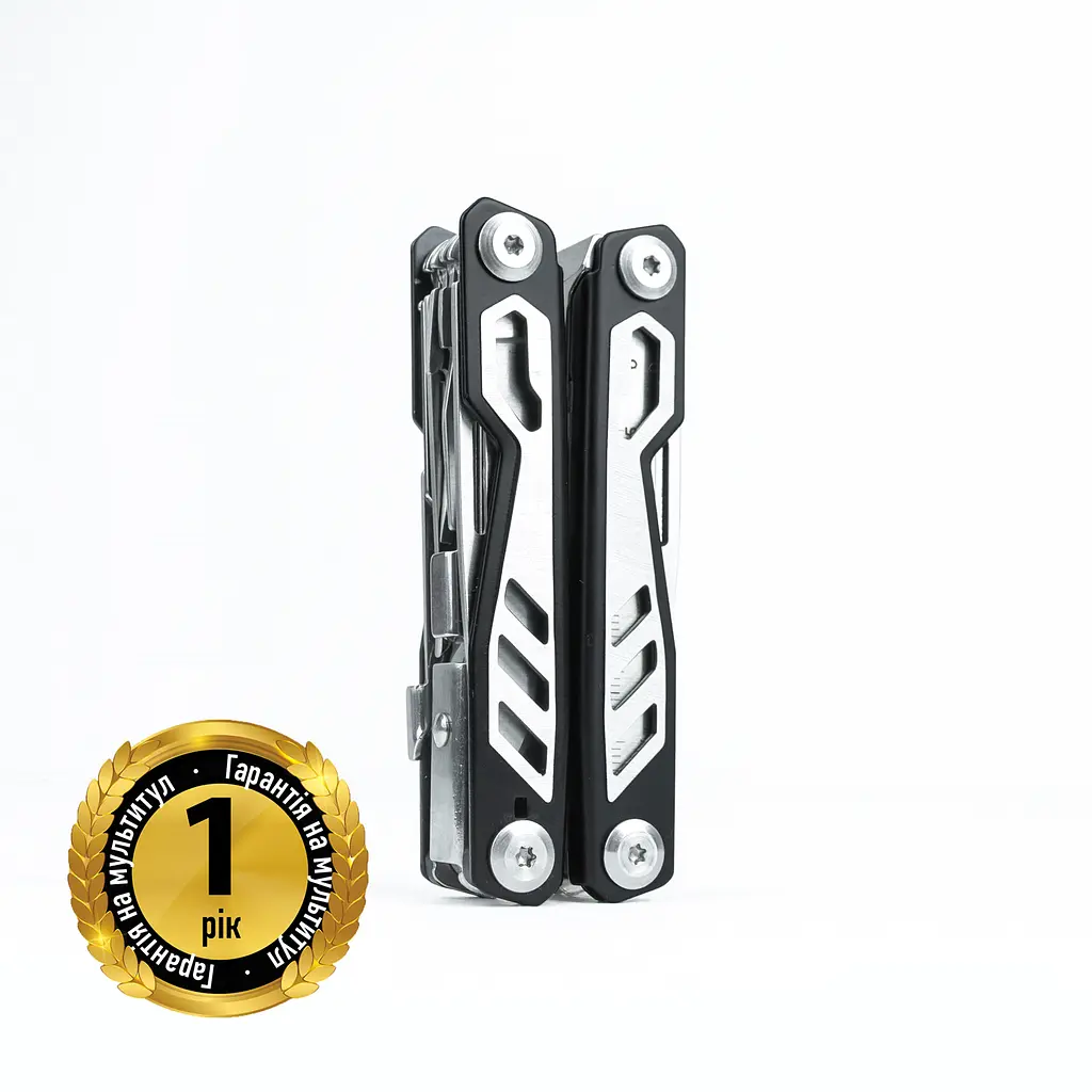 Мультитул UAD BlackPhantom 11 інструментів сталевих чорний Чорний - фото 3