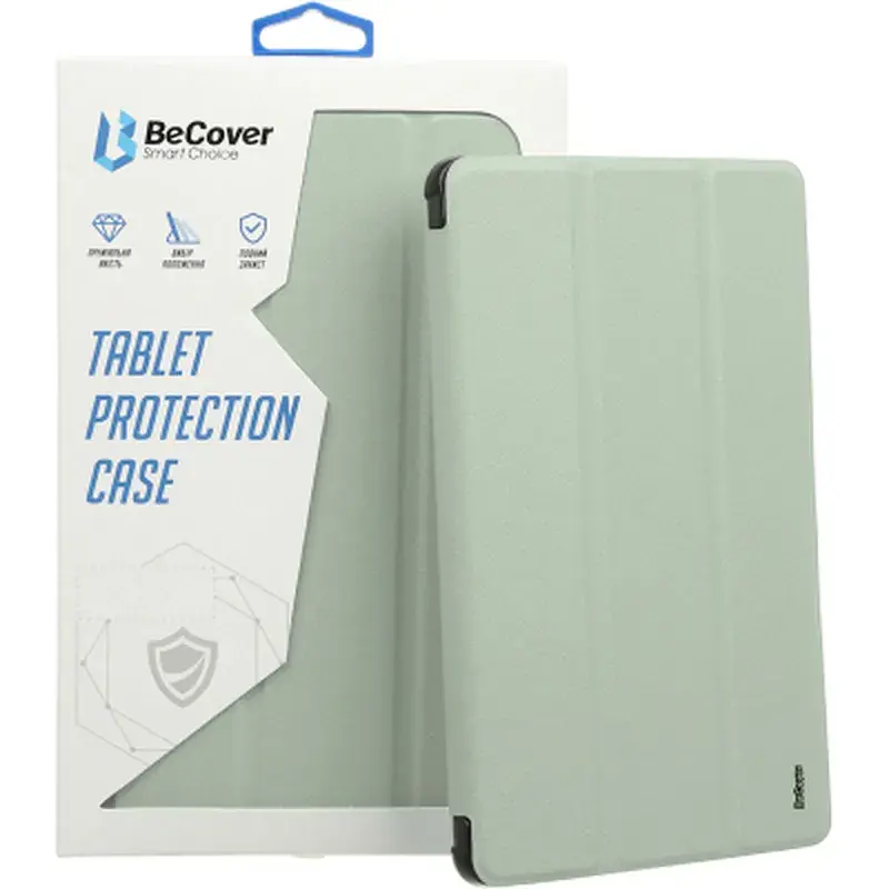 Чохол до планшета BeCover Tri Fold Soft TPU Silicone Apple iPad Pro 11" M4 2024 Light Green (711747) - фото 6