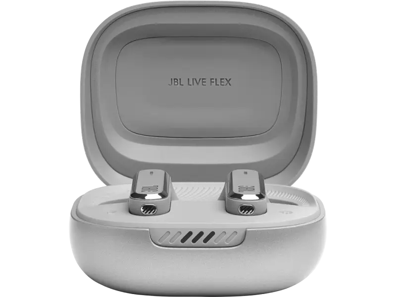 Навушники TWS (повністю бездротові) JBL Live Flex Silver (LIVEFLEXSVR) - фото 4