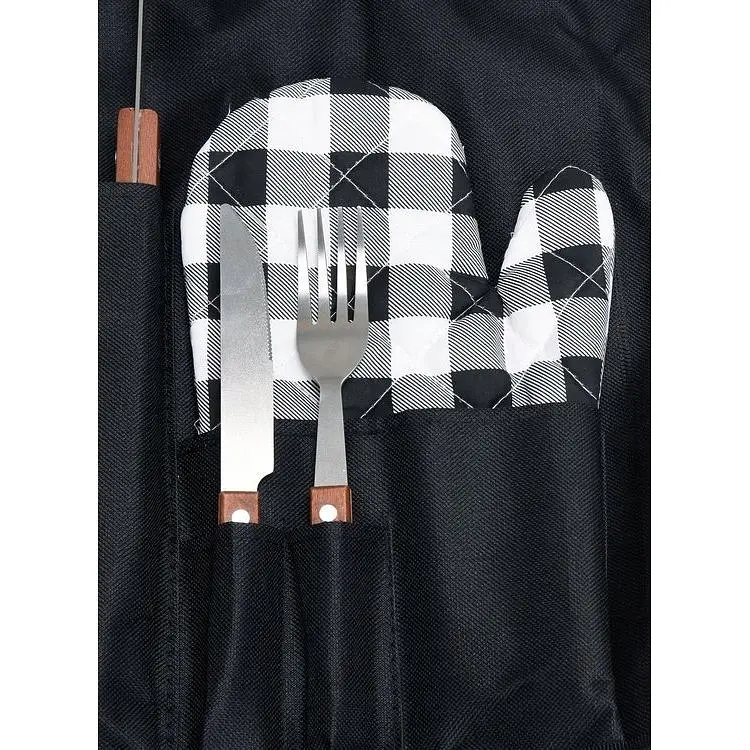 Фартук для барбекю с аксессуарами Vorel 8 инструментов (99783) - фото 4