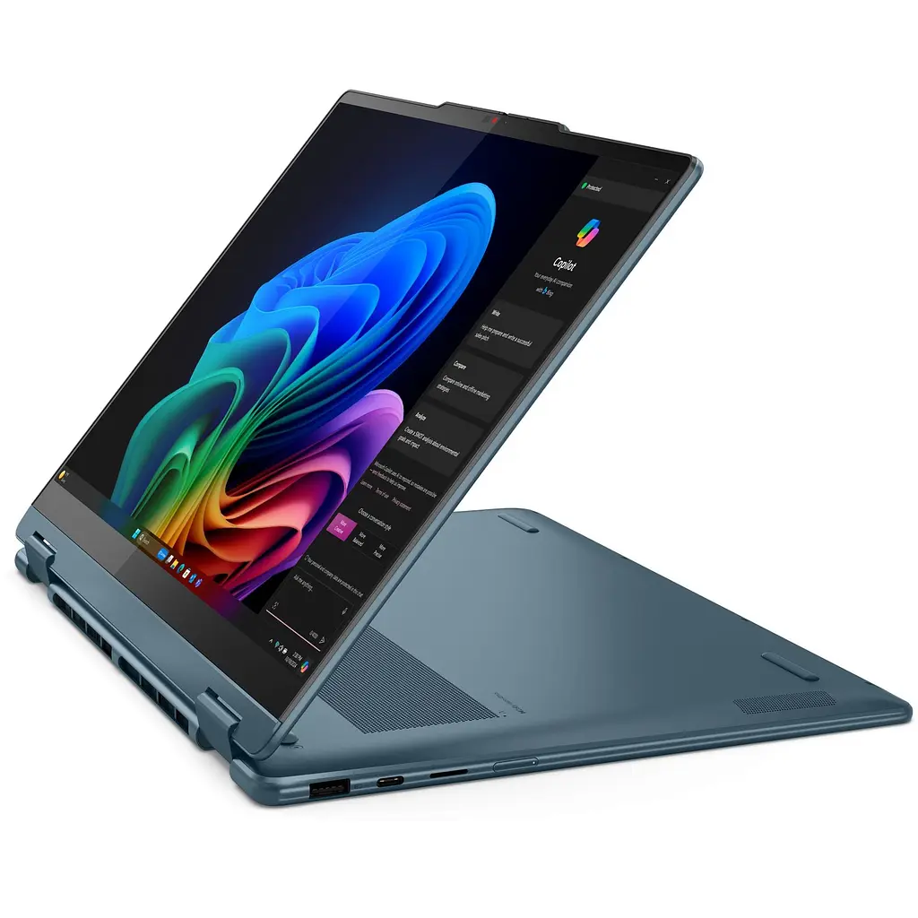 Ноутбук Lenovo Yoga 7 2- in- 1 14AKP10, 83JR000YBM, AMD Ryzen AI 5 340 (6 ядер), AMD Radeon 840M, 24 ГБ 7500 МГц Тип: LPDDR5X, Серый - фото 14