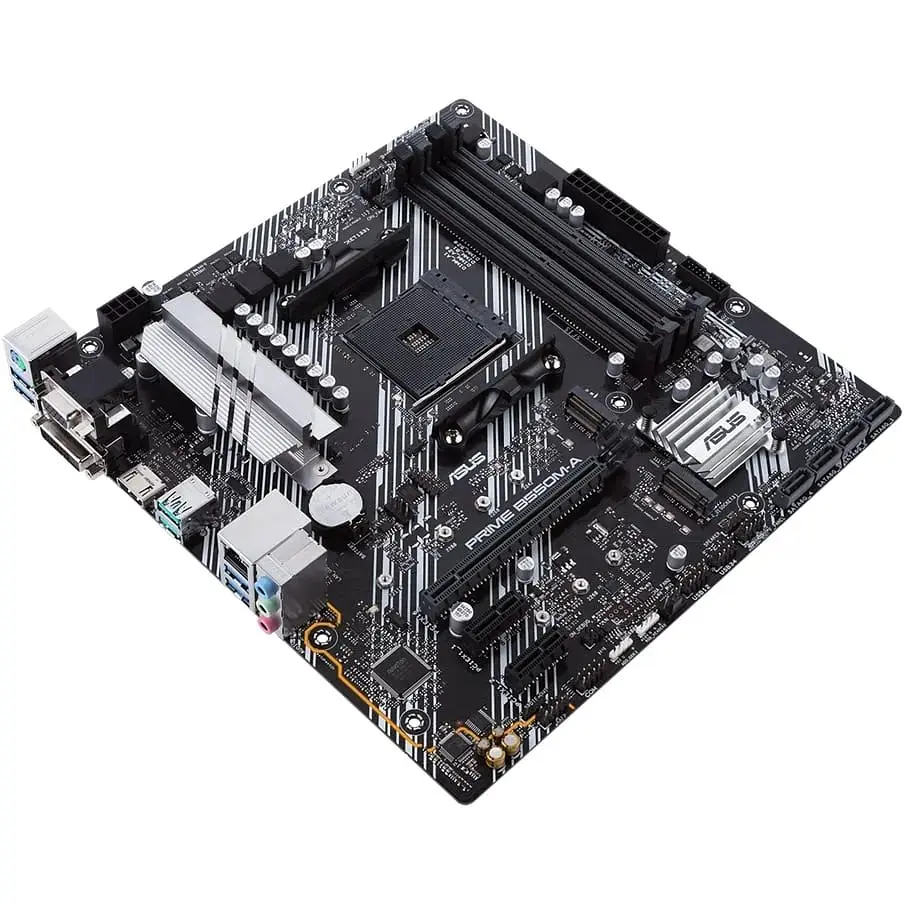 Материнская плата Asus Prime B550M-A/CSM sAM4 B550 4xDDR4 M.2 HDMI DVI D-Sub CSM mATX - фото 4