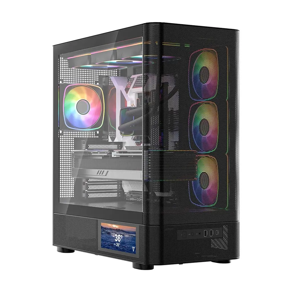 Корпус для ПК Modecom VOLCANO AQ400 ARGB (MC-A-AQ400-4FA-B) - фото 4