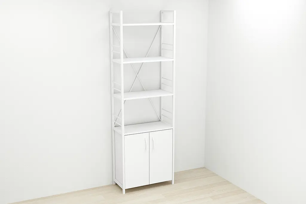 Етажерка 4/60 Ferrum-decor Серії Конект з тумбою 179x60x28 Білий ДСП (FRD-104491) - фото 2