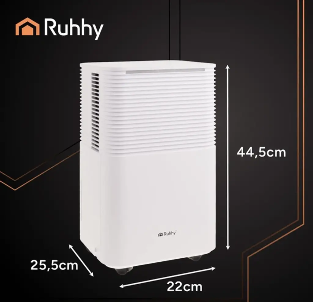 Осушувач повітря Ruhhy DRYZIX Smart WiFi (12 л/добу), поглинач вологи 200 Вт, бак 2 л - фото 7