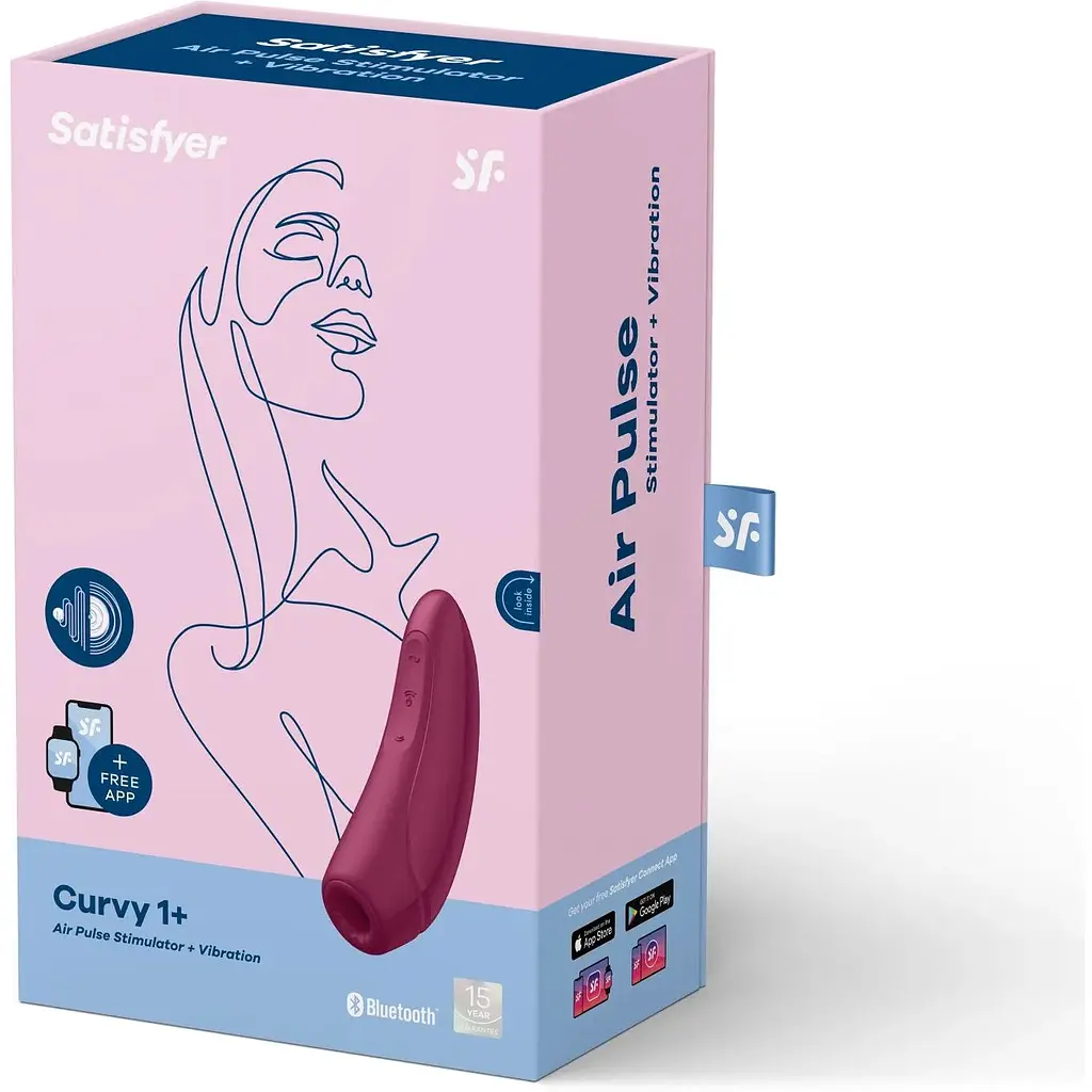 Вакуумний стимулятор Satisfyer Curvy 1+ Rose Red - фото 7