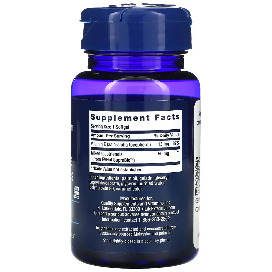 Вітаміни та мінерали Life Extension Super Absorbable Tocotrienols, 60 капсул - фото 2