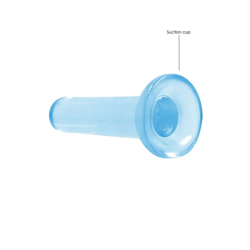 Фалоімітатор Realrock Crystal Clear Dildo 5.3", 13.5 см (блакитний)
