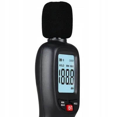 Вимірювач шуму (шумомер) Bluetooth 30-130 дБ WINTACT WT85B - фото 2