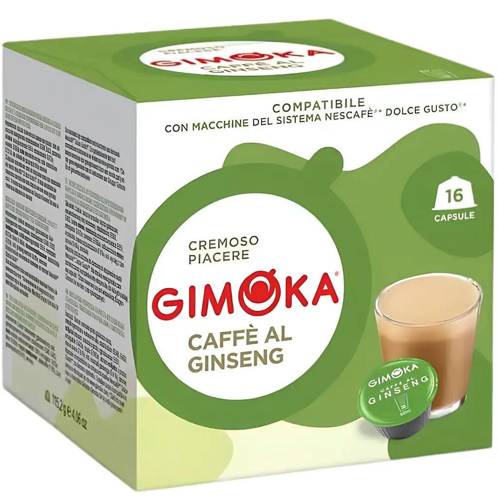 Кава в капсулах Gimoka Ginseng, 16 шт.