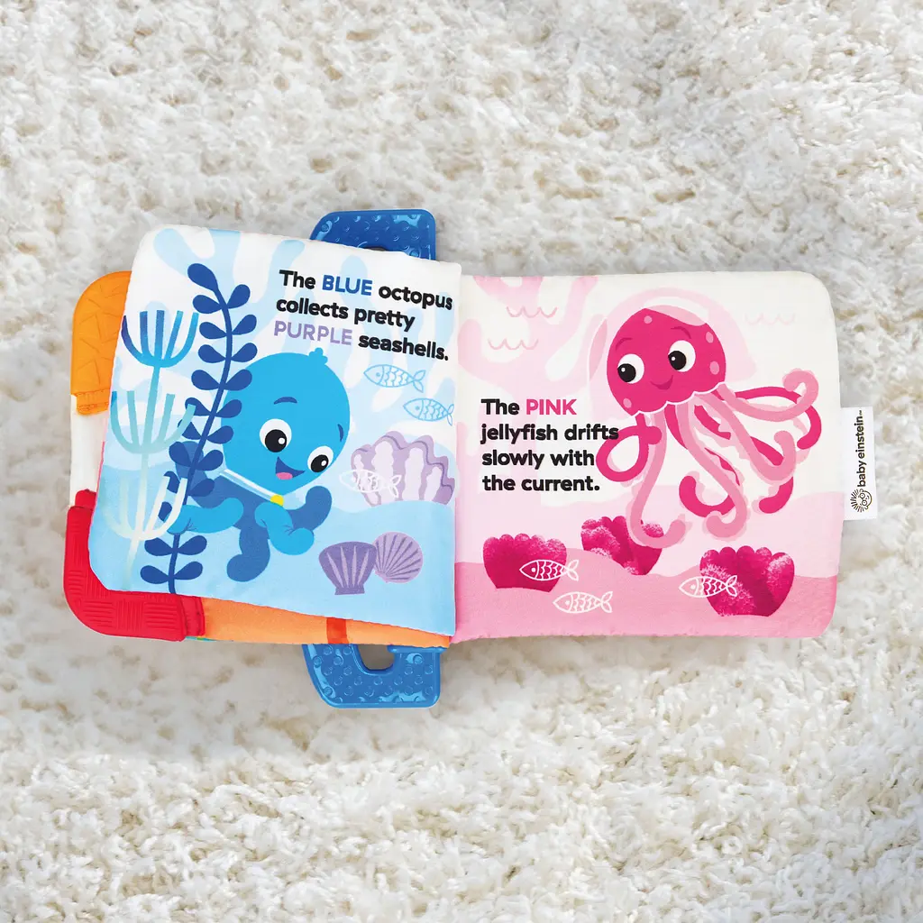 Игрушка-книга мягкая развивающая Baby Einstein Shades of the Sea - фото 9