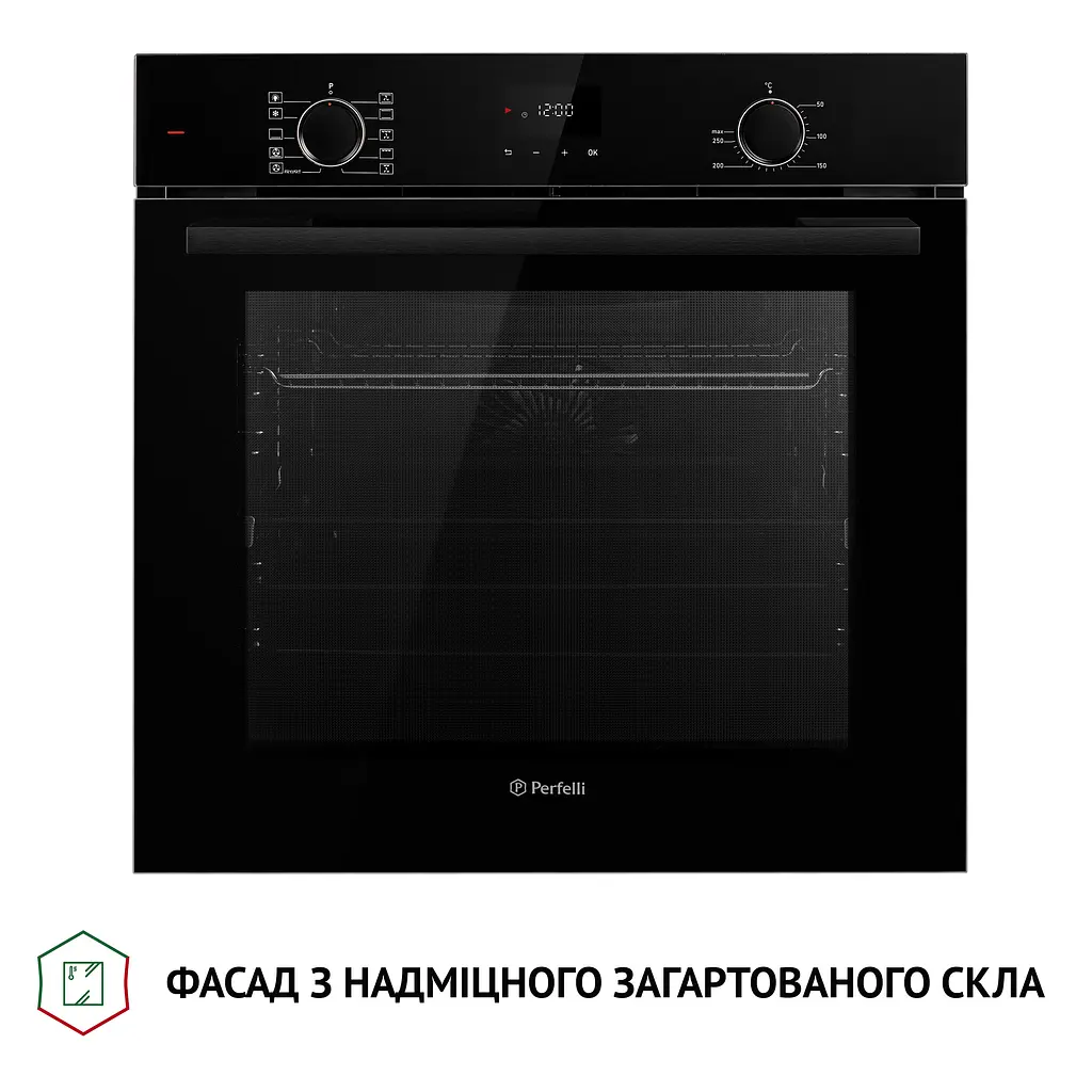 Духова шафа електрична PERFELLI DIAMOND 6D10N NERO - фото 7