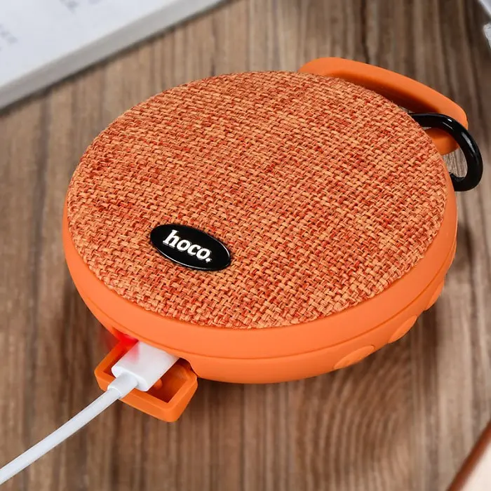 Колонка бездротової Bluetooth HOCO BS7 Mobu Sport Оранжева - фото 4