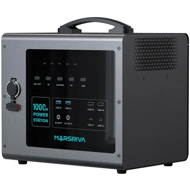 Зарядна станція Marsriva MP10 1000Вт (1176Вт/г) LiFePo4, PD 60Вт - фото 3