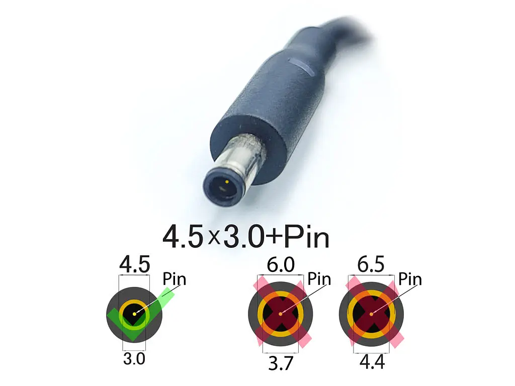 Блок живлення для Dell XPS 11, XPS 12, XPS 13 (19.5V 3.34A 65W (4.5x3.0+pin)) OVALE - фото 2