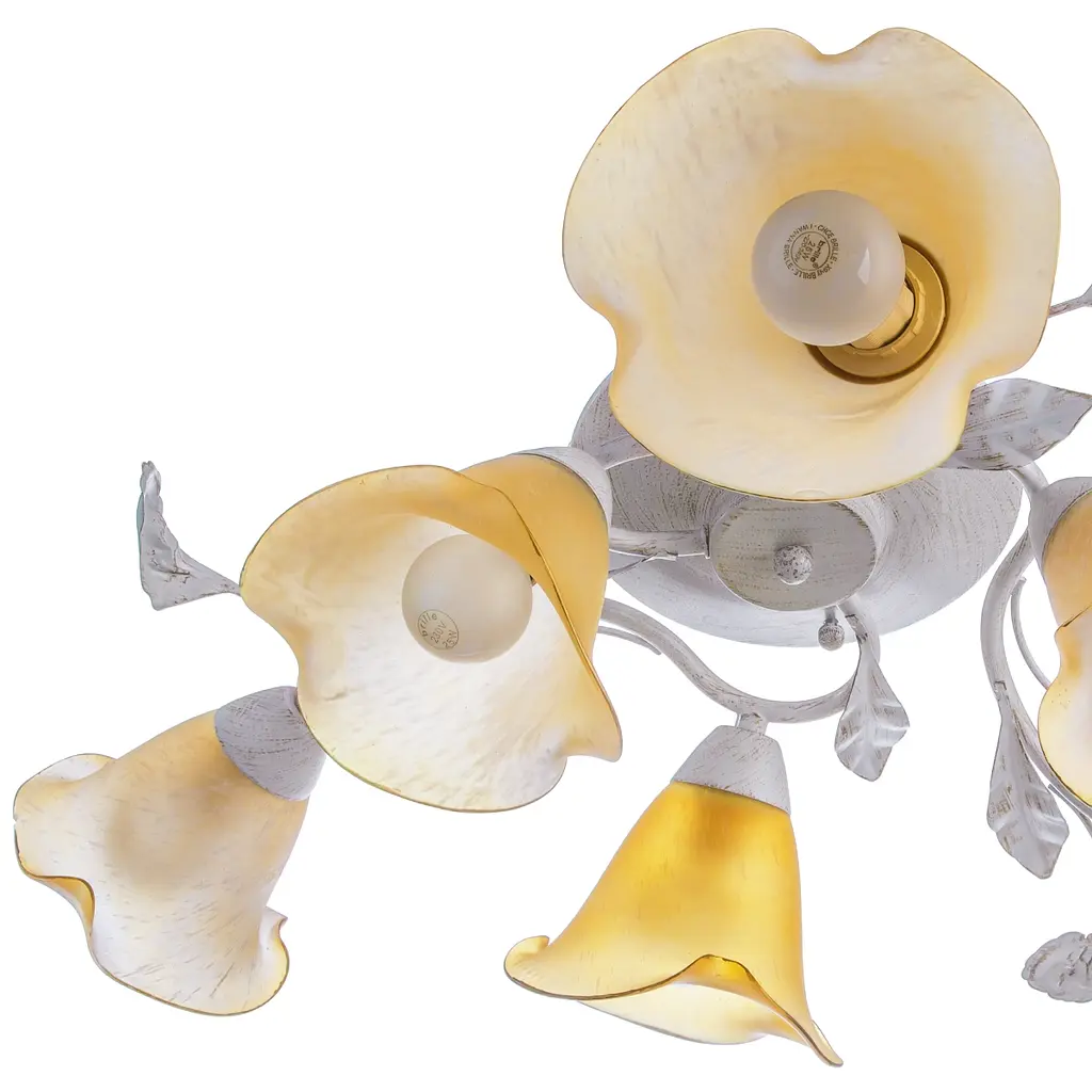 Люстра потолочная Brille флористика E14 60W WH (LK-203S/6) - фото 2