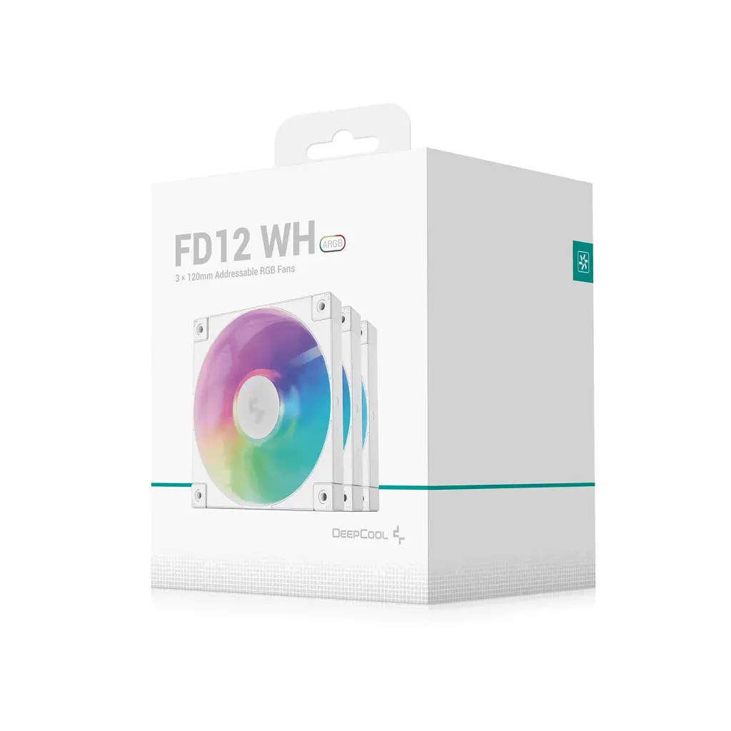 Кулер до корпусу Deepcool FD12 ARGB WH-3 IN 1 (R-FD12-WHAPN3-G) - фото 10