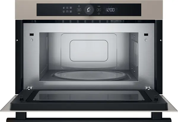 Whirlpool Мікрохвильова піч вбудована, 31л, електронне упр., 1000Вт, гриль, дисплей, бежевий - фото 3