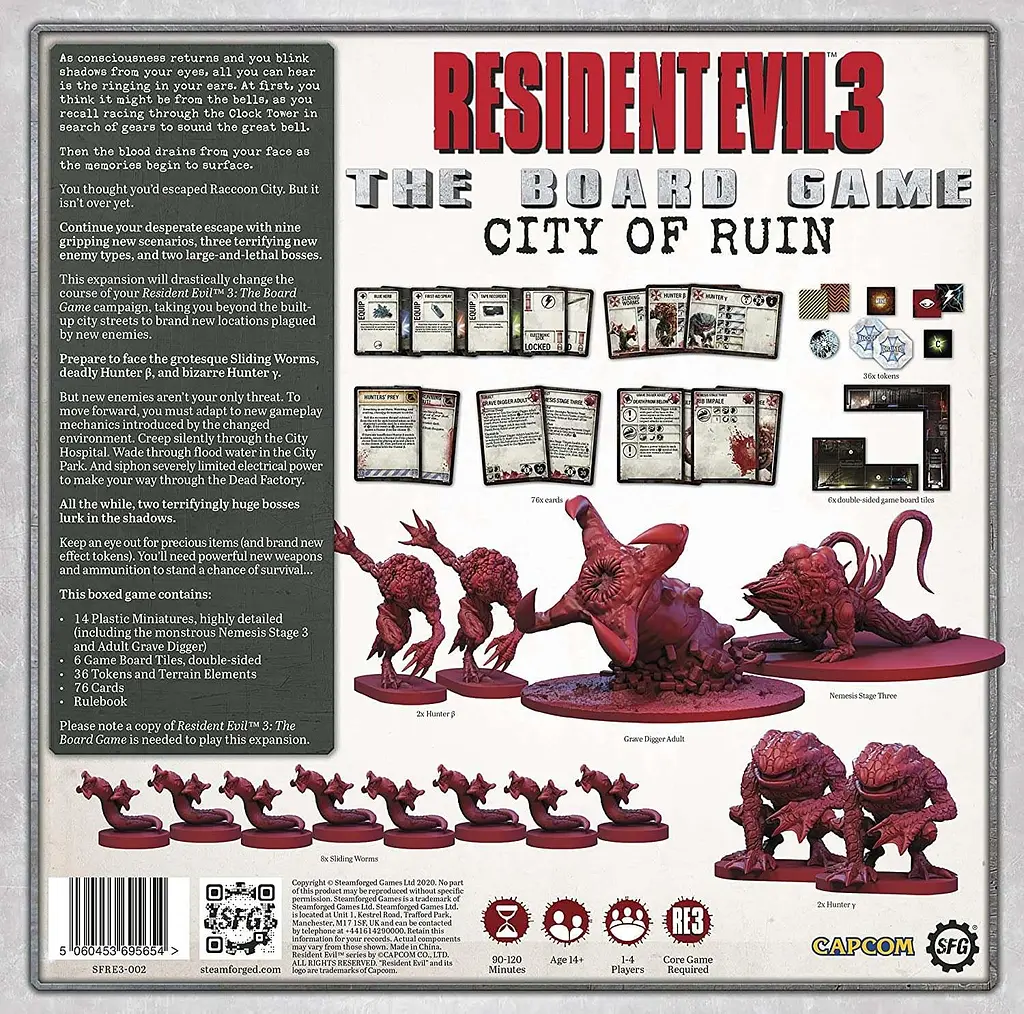 Настільна гра Steamforged Games Resident Evil 3: The Board Game – City of Ruin (stdgm020) - фото 2