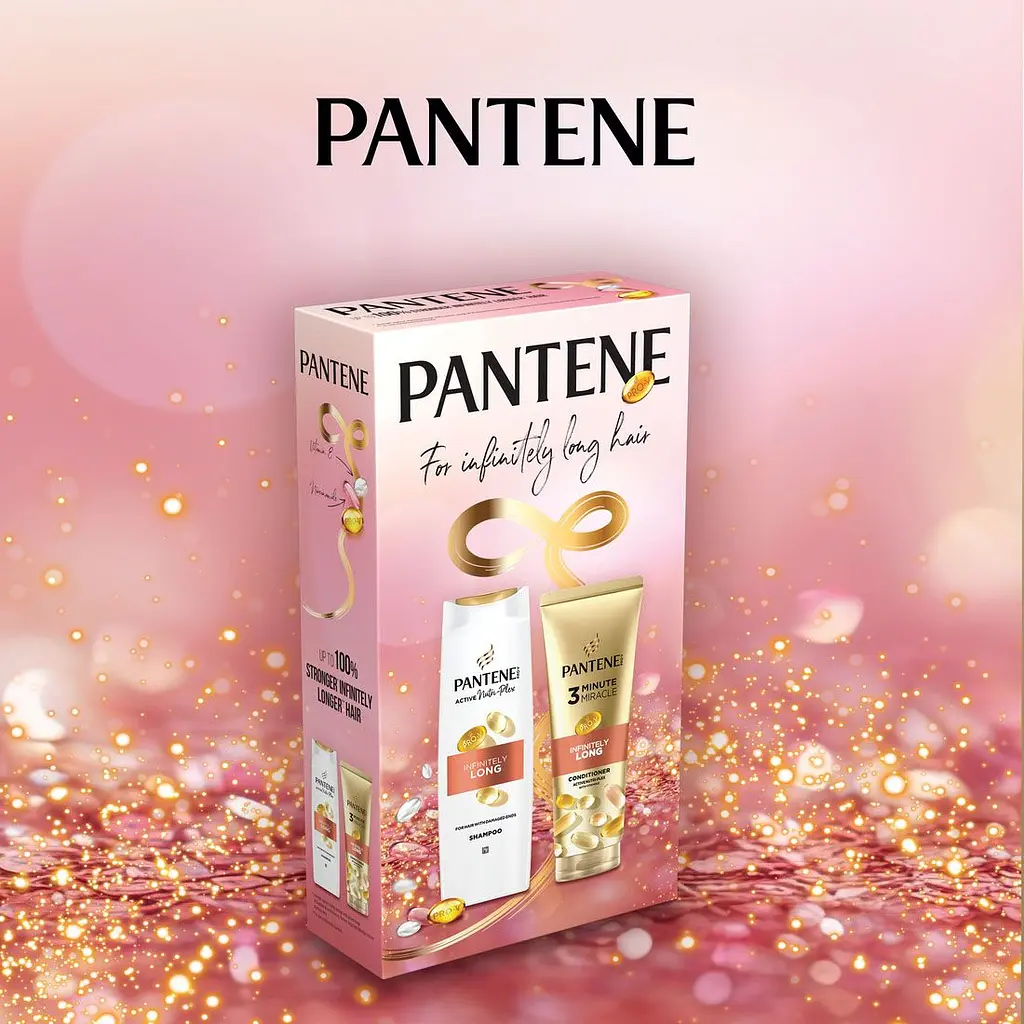 Подарунковий набiр Pantene Нескінченно довге: Шампунь 400 мл + Бальзам-ополіскувач 220 мл - фото 3