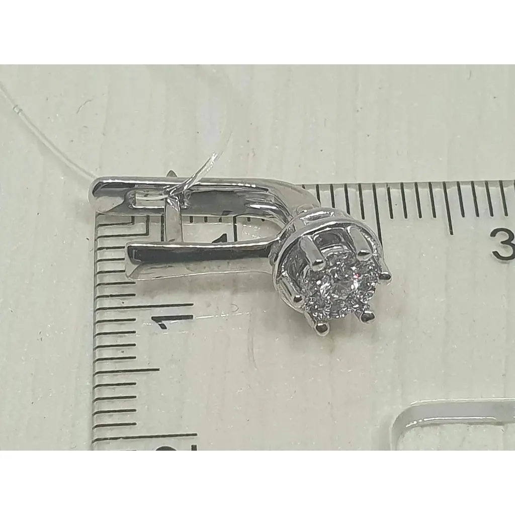 Срібні сережки Qvaliz з фіанітами. 90200514 - фото 5