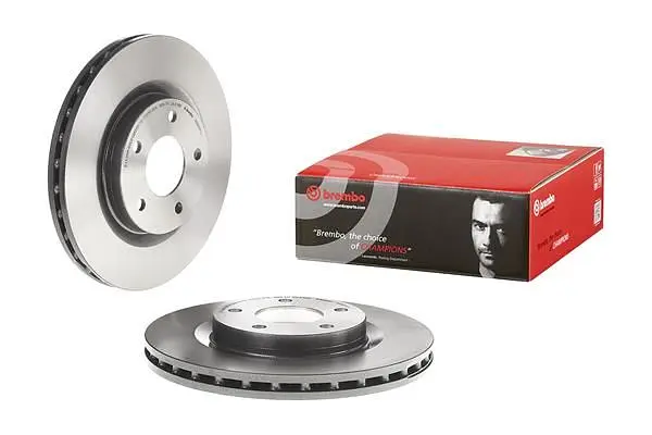 Диск гальмівний передній вентильований Jeep Patriot, Compass I 06-25р Brembo (09.A637.11) - фото 2
