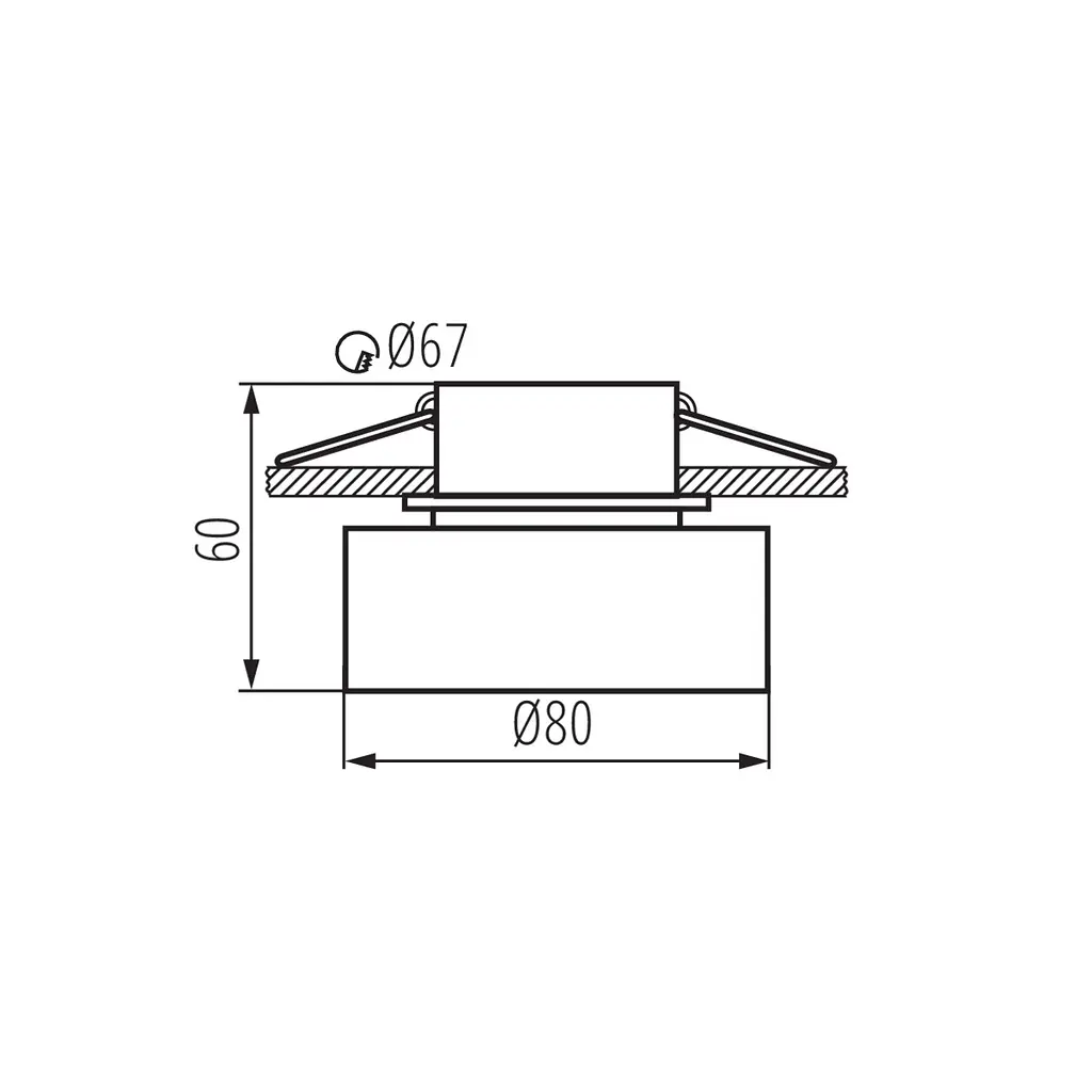Встроенный точечный светильник Kanlux GOVIK DSO-B (29236) - фото 7