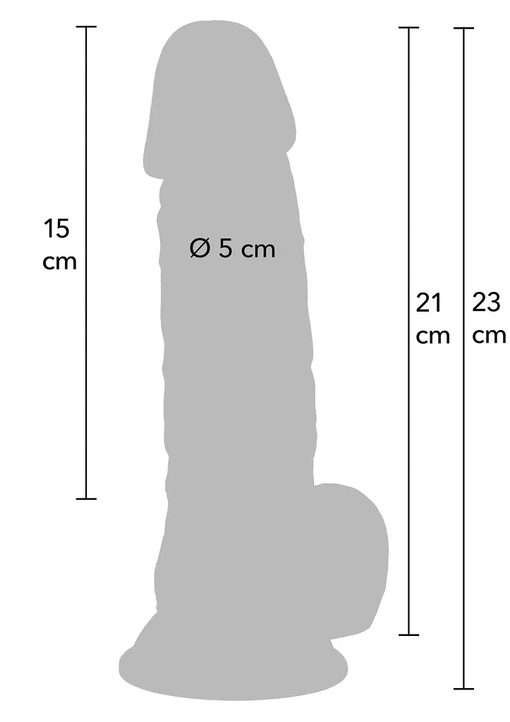 Фаллоимитатор Hidden Desire Inferno 21 см (телесный) - фото 7