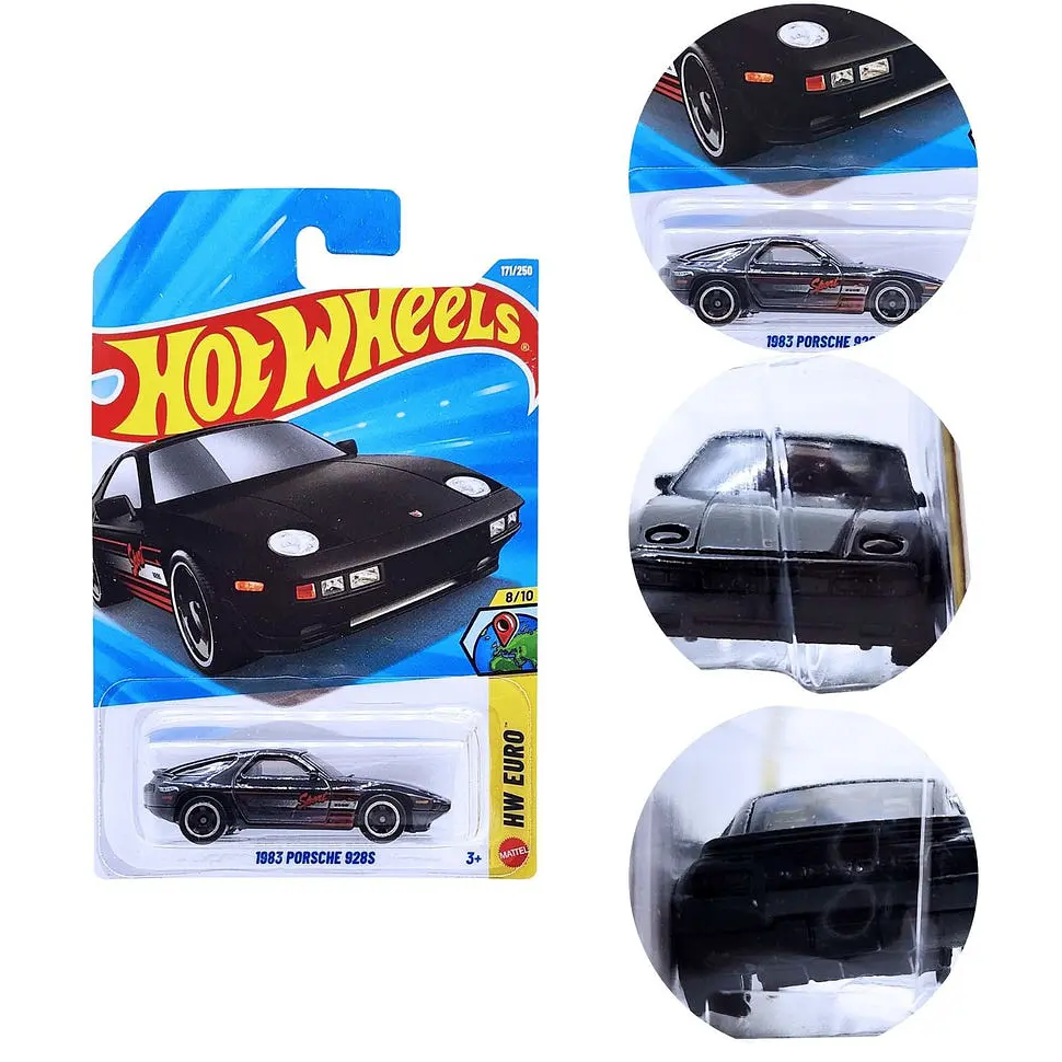 Базова машинка Hot Wheels HW Euro 1983 Porsche 928S чорна (5785) JJK15 - фото 4