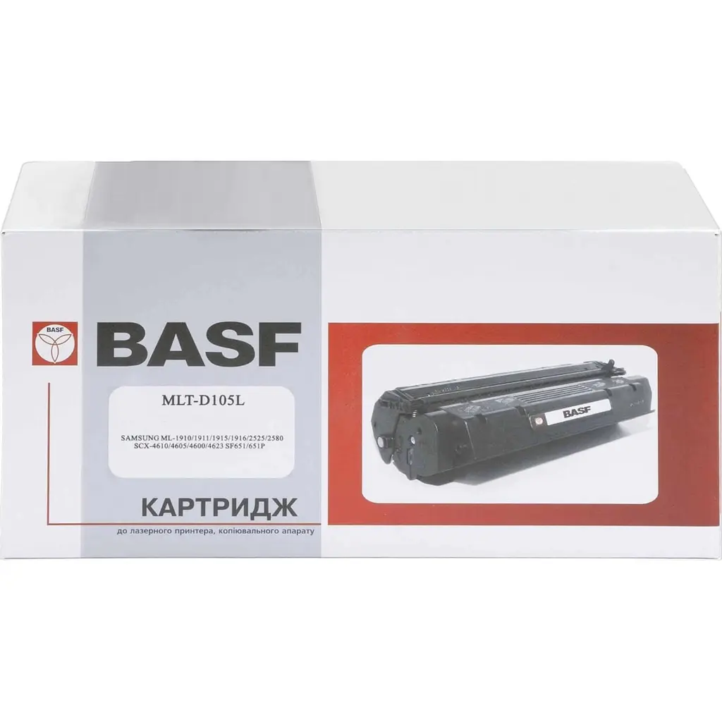 Картридж тон. BASF для Samsung ML-1910/2525/SCX-4600/4623 аналог MLT-D105L Black ( 2500 ст.) (BASF-KT-MLTD105L) - фото 2