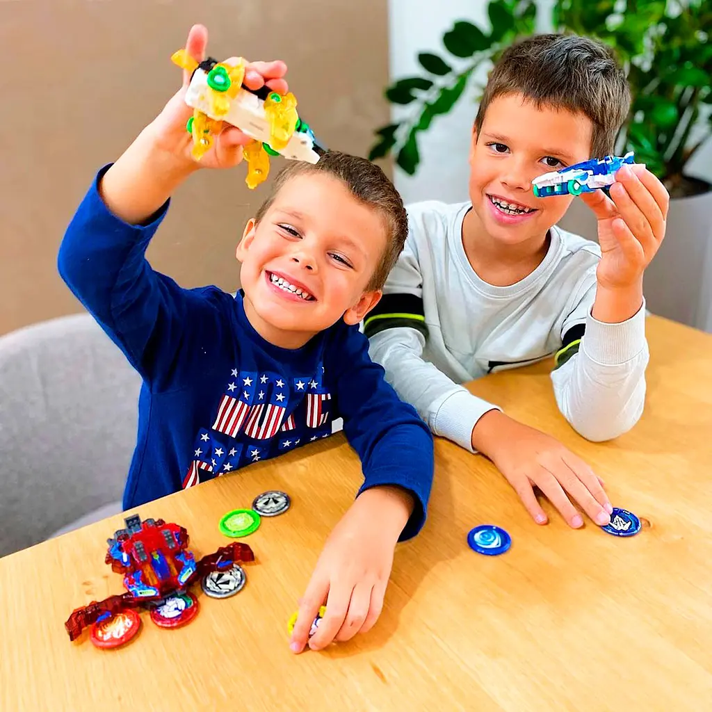 Машинка-трансформер Screechers Wild S3 L1 Роківульф (EU682103) - фото 9